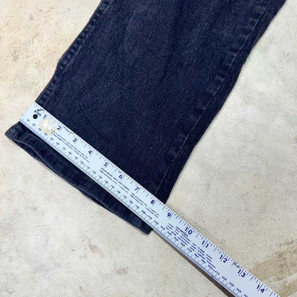 Riders Mens Black Denim Jeans‎ 34W x 34L Straight Leg Relaxed Fit Dark Wash - Picture 5 of 6